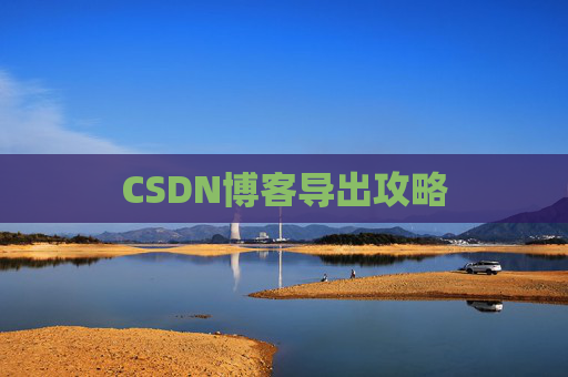 CSDN博客导出攻略
